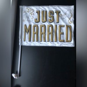 2 Just Married Signs for car